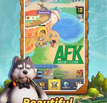 Tập hợp các động vật và xây dựng ngôi làng muông thú của bạn trong game Pet Clash afkmobi petclash 1jpg