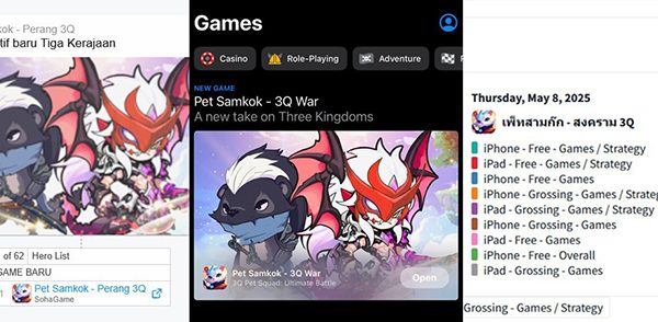 Pet Samkok thống trị Store Đông Nam Á: Game thủ Thái Lan than “Việt Nam quá mạnh”! afkmobi petsamkokthontristoresea 1jpg