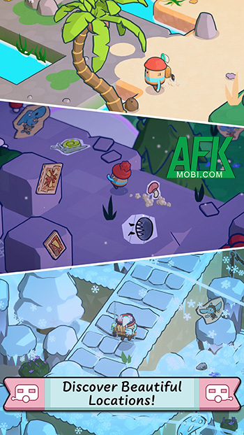 Thực hiện những chuyến thám hiểm đi bộ đường dài ấm cúng trong game Pine Hearts Mobile 3