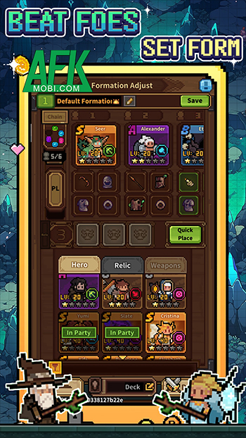 Trực tiếp chỉ huy tổ đội anh hùng chiến đấu trong game chiến thuật Pixel Legend: Hero City 0