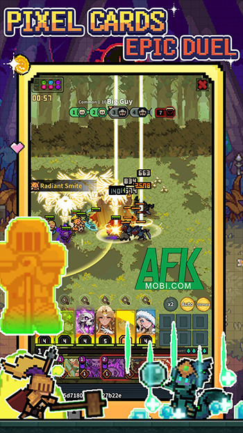 Trực tiếp chỉ huy tổ đội anh hùng chiến đấu trong game chiến thuật Pixel Legend: Hero City 1