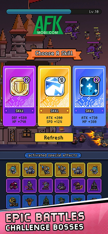 Thiết lập tòa tháp của bạn để phòng thủ trước các đợt kẻ thù trong game Pixel Mage TD 2