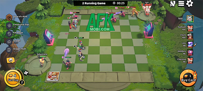 Poker Brawl game chiến thuật cờ tự động lấy chủ đề những quân bài Tây 2