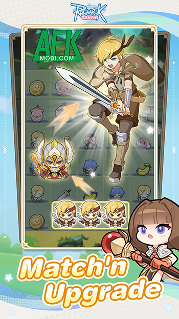 Hợp nhất để phòng thủ trước bọn quái vật trong game Ragnarok Crush: Match & Merge 2