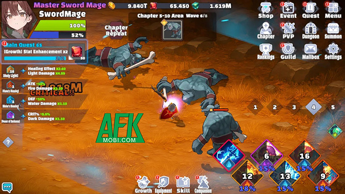 Nhập vai một nữ kiếm pháp sư trong game nhàn rỗi Raising Reincarnated SwordMage 1