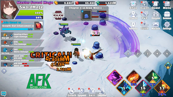 Nhập vai một nữ kiếm pháp sư trong game nhàn rỗi Raising Reincarnated SwordMage 2