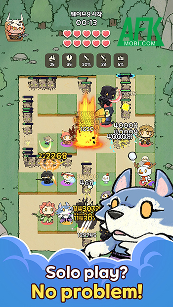 Triệu hồi các đơn vị một cách ngẫu nhiên để phòng thủ trong game Random Squad - TD 0