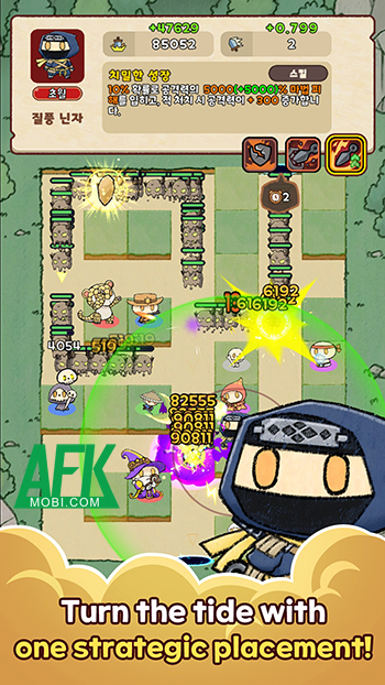 Triệu hồi các đơn vị một cách ngẫu nhiên để phòng thủ trong game Random Squad - TD 4