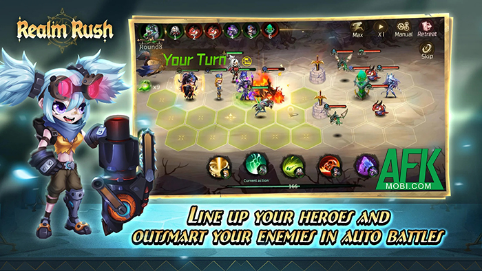 Realm Rush - Brave the Chaos game chiến thuật đấu tướng theo hơi hướng cờ tự động 1 Realm Rush - Brave the Chaos game chiến thuật đấu tướng theo hơi hướng cờ tự động 1