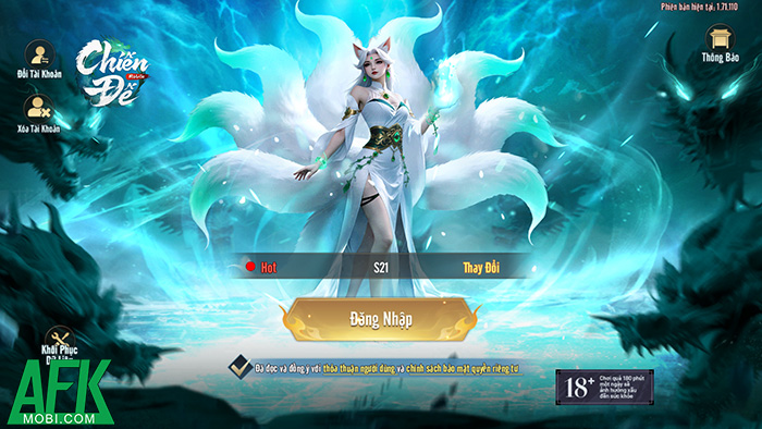 Trải nghiệm MMORPG tu tiên biến hình khá độc đáo tại tựa game Chiến Đế Mobile 0