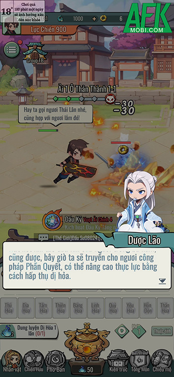 Đấu Phá Thương Khung 2D với trải nghiệm du hành Đấu Khí Đại Lục bằng cách tu tiên 2