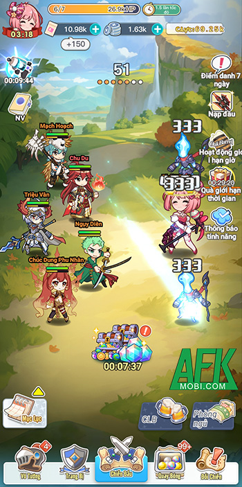 Liên Minh GenZ mang đến lối chơi đấu tướng clicker chủ đề xuyên không Tam Quốc ngộ nghĩnh 3