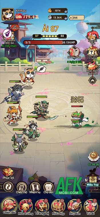 Trải nghiệm thế giới Tam Quốc mèo tranh đấu trong game Miêu Đế Tam Quốc 3