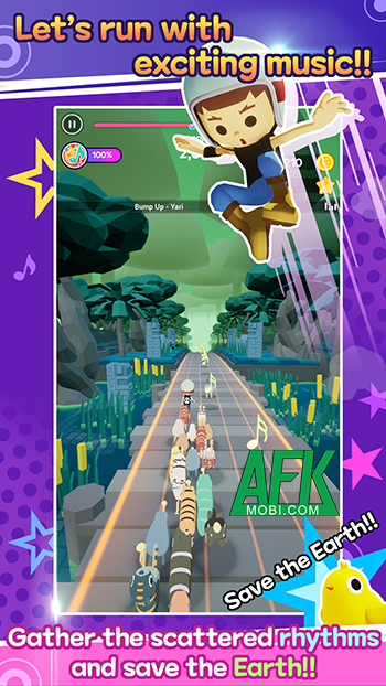 Bắt đầu những cuộc chạy nhịp điệu cùng các muôn thú trong game Rhythm of Earth 0
