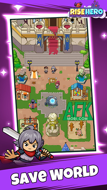 Nhập vai một anh hùng trong hành trình phát triển để đánh bại quỷ vương tại game Rise Hero 0