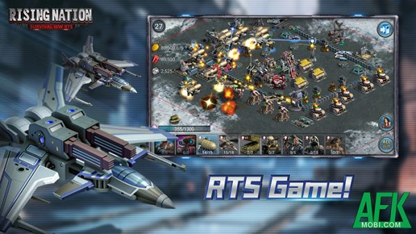 Rising Nation: Survival WW RTS game mô phỏng chiến thuật lấy cảm hứng từ Red Alert afkmobi risingnation 1jpg