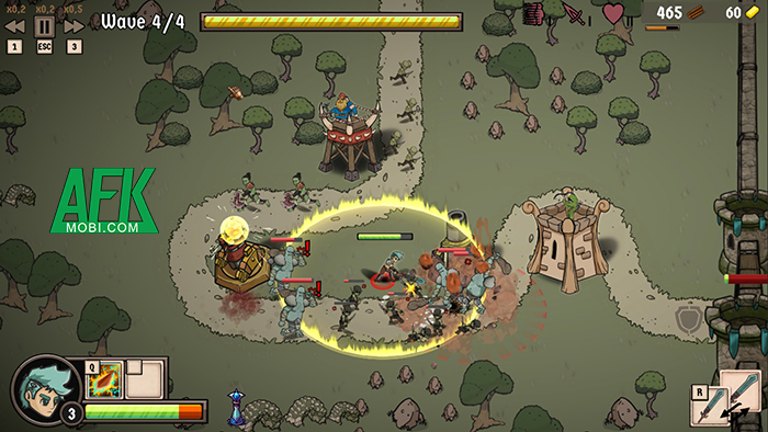 Rogue Kingdoms Mobile game thủ tháp kết hợp với việc điều khiển anh hùng của mình 0