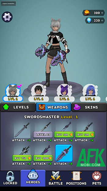 Xếp kim cương match-3 để chiến đấu với các đợt quái vật tại game RPG Master 3