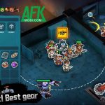 Run! Zombie Waves cho bạn điều khiển một tổ đội nhân vật chiến đấu với bọn xác sống afkmobi runzombiewaves 1jpg