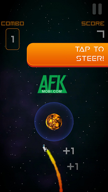 Saturn Slalom cho bạn điều khiển tàu vũ trụ của mình len lỏi giữa một thiên hà hỗn loạn 0