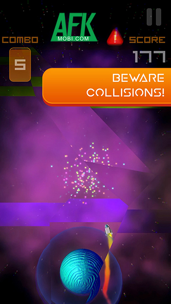 Saturn Slalom cho bạn điều khiển tàu vũ trụ của mình len lỏi giữa một thiên hà hỗn loạn 2