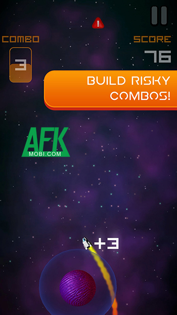 Saturn Slalom cho bạn điều khiển tàu vũ trụ của mình len lỏi giữa một thiên hà hỗn loạn 4