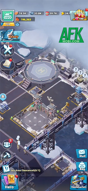 Gầy dựng khu căn cứ trong thế giới đại dương băng giá với game Sharkdom Survival 0