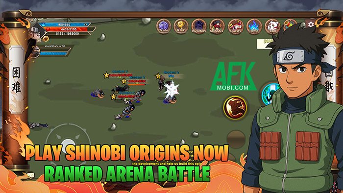 Shinobi Origins game MMORPG 2D cho nhập vai thành các nhẫn giả trong Naruto 2 Shinobi Origins game MMORPG 2D cho nhập vai thành các nhẫn giả trong Naruto 2