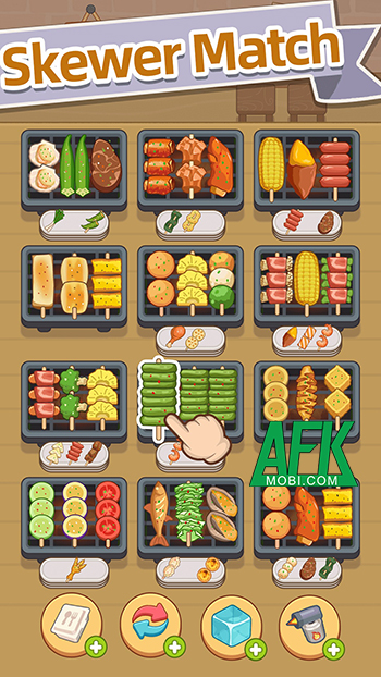 Skewer Time game casual giải đố ghép 3 lấy chủ đề xiên que nướng độc đáo 2