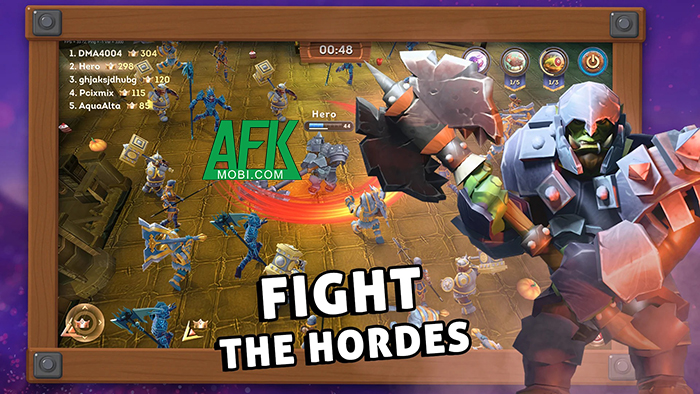 Chiến đấu bằng cách xoay vũ khí cận chiến trong game Slash Arena: PVP Battle Royale 2