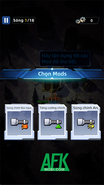 Điều khiển phi thuyền chiến đấu hiện đại trong game bắn ruồi Space Wing Force: Air Combat 3