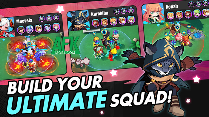 Squad Clash cho bạn gầy dựng tổ đội nhân vật trong những trận đấu săn kho báu trực tuyến 2