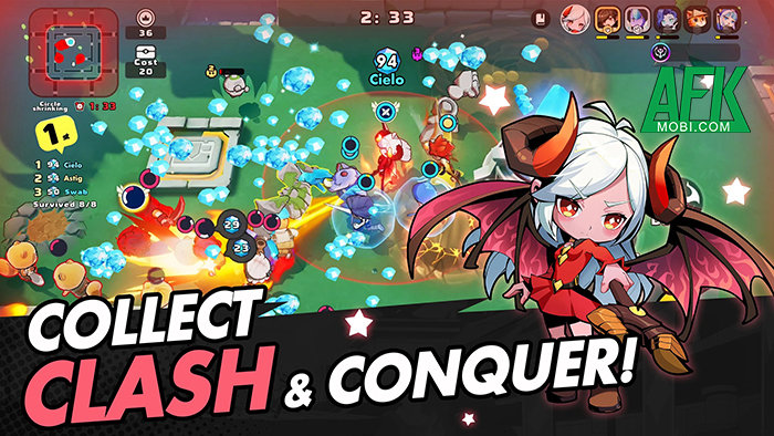 Squad Clash cho bạn gầy dựng tổ đội nhân vật trong những trận đấu săn kho báu trực tuyến 3