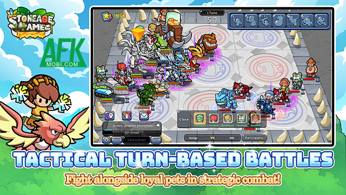 Stoneage Tame game chiến thuật đấu thú với chủ đề thế giới thời tiền sử 0