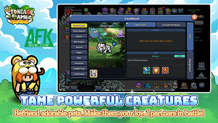 Stoneage Tame game chiến thuật đấu thú với chủ đề thế giới thời tiền sử 1