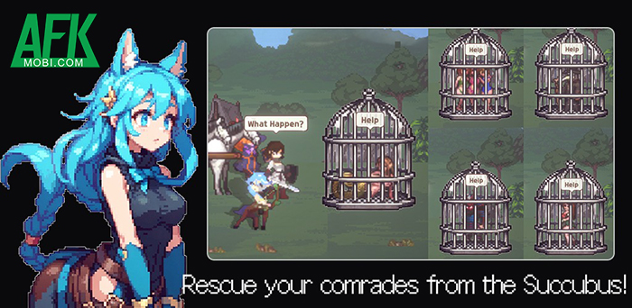 Tập hợp các anh hùng để khôi phục sự yên bình của thế giới game Succubus Slayer 3