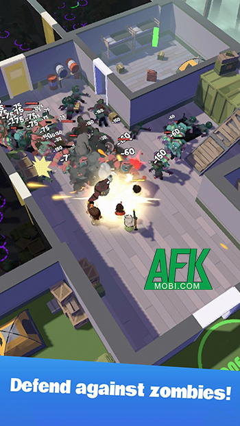 Dẫn dắt những người sống sót chiến đấu tiêu diệt bọn zombie tại game Survivor Never die 1