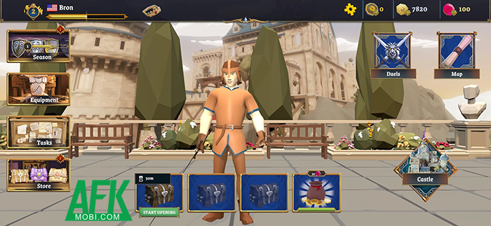 Thể hiện kỹ năng trong những trận đấu cận chiến 1v1 với Sword Fight: Knight Arena Game 0