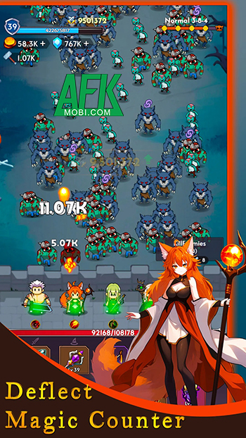 Mời bạn vào game Sword & Magic: Idle TD rèn trang bị cho các anh hùng sử dụng phòng thủ 0