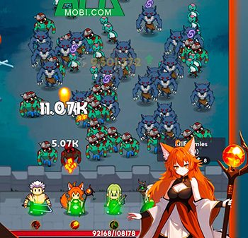 Vào game Sword & Magic: Idle TD rèn trang bị cho các anh hùng sử dụng phòng thủ afkmobi swordmagicidletd 1jpg