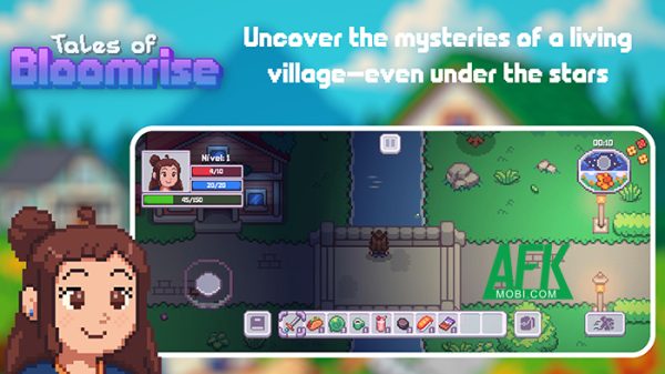 Khám phá ngôi làng Bloomrise cùng cô nhà thám hiểm trẻ tuổi trong game Tales of Bloomrise afkmobi talesofbloomrise 1jpg