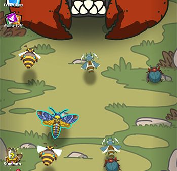 Tiêu diệt những con bọ cạp khổng lồ cùng các côn trùng trong game Tap Legion – Idle AFK Battle afkmobi taplegion 1jpg