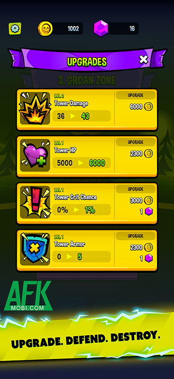 Phòng thủ bằng cách nhấn liên tục vào màn hình trong game Tapocalypse - Zombie Defense 3