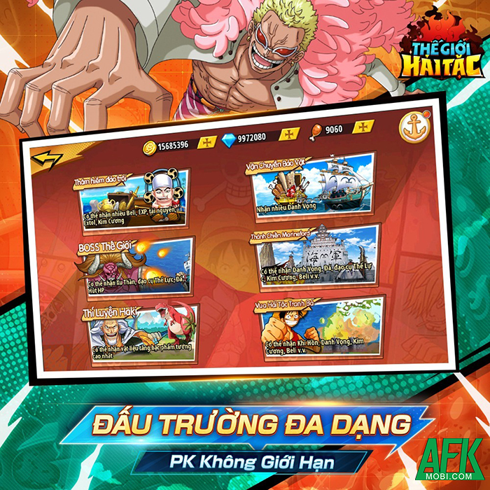 Thế Giới Hải Tặc game đấu tướng loạn chiến chủ đề One Piece cập bến Việt Nam 3 Thế Giới Hải Tặc game đấu tướng loạn chiến chủ đề One Piece cập bến Việt Nam 3