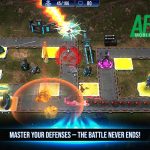 Phòng thủ trước bọn quái vật đi ra ra từ vết nứt không gian trong game The Rift Warrior afkmobi theriftwarriors 1jpg