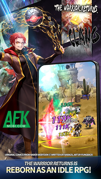 The Warrior Returns AFK game idle lấy chủ đề từ bộ webtoon Sự Trở Lại Của Anh Hùng Hủy Diệt 0