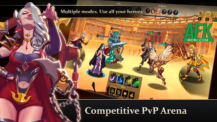 Xây dựng đội hình với các anh hùng lẫn sinh vật kì bí trong game Three Skies Ascension Mobile 3