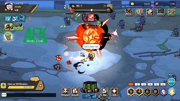 MaskHero trò chơi nhàn rỗi đưa game thủ chiến đấu càn quét bọn zombie afkmobi topofdarkness 1jpg