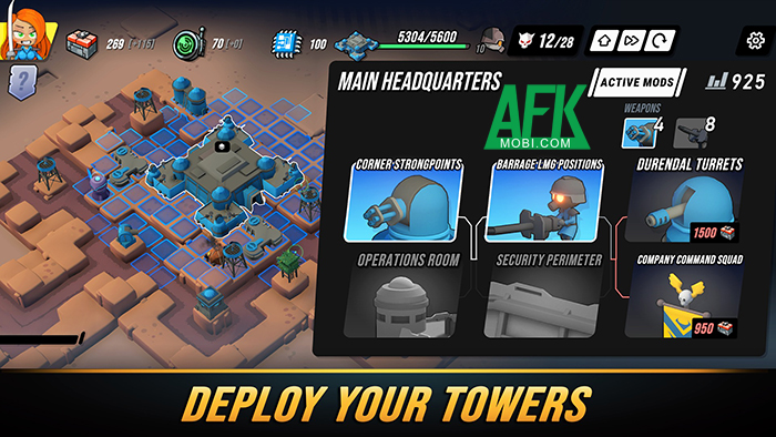 Tự mình làm chủ bản đồ chiến trường trong game phòng thủ Tower Dominion Mobile 2