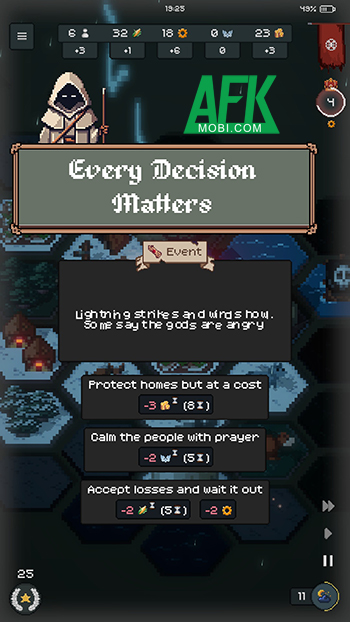 Dẫn dắt một nhóm cư dân gầy dựng khu định cư trong game TownsFolk Mobile 2